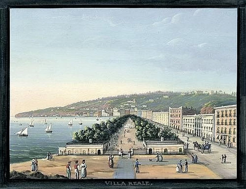 Vista della Villa Reale vicino a Napoli